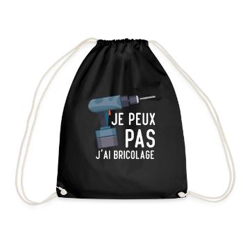 Je Peux Pas J'ai Bricolage Cool Cadeau Bricolage - Sac de sport léger - noir - Devant