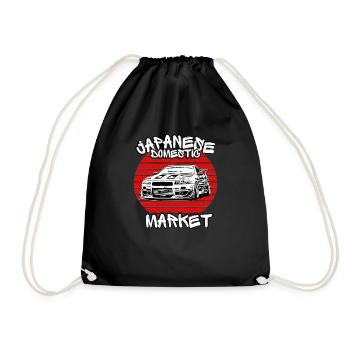 Jdm / Tuning / Turbocharger / Rims / Chiptuning - Drawstring Bag - black - Front