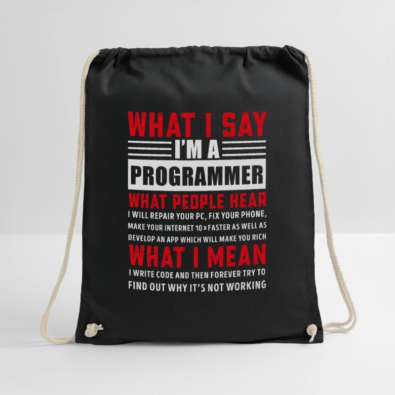 Drôle de programmation Coding Programmer Cadeau Sac de sport léger