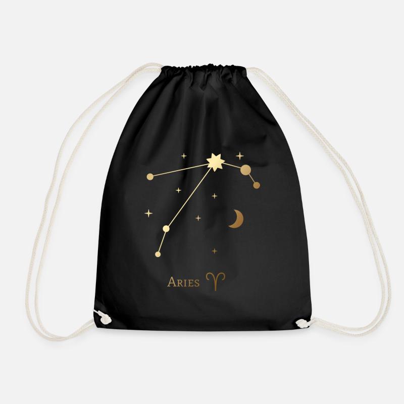 Aries/Aries - Drawstring Bag - black