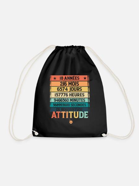 Joyeux anniversaire 18 - 18 ans - Sac de sport léger - noir