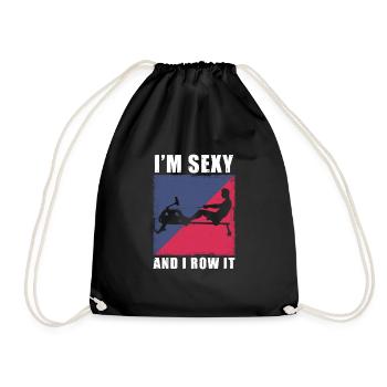 rameur I'm Sexy And I Row It Ergometer Fitness - Sac de sport léger - noir - Devant