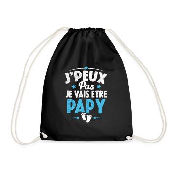 Je Peux Pas Je Vais Être Papy Cadeau Grand-père - Sac de sport léger - noir - Devant