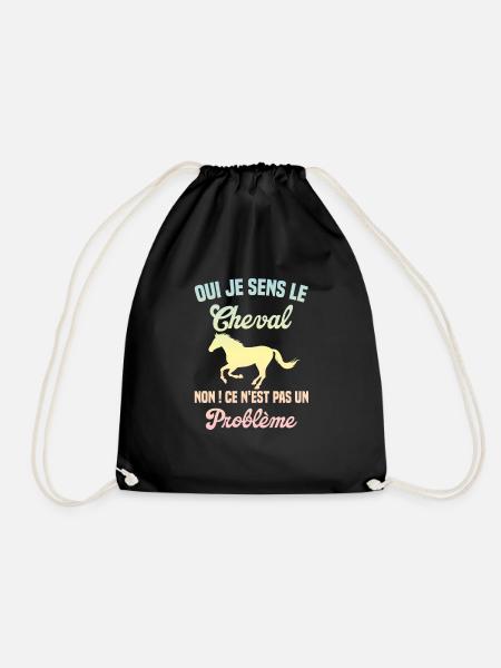 Oui Je Sens Le Cheval non ce n est pas un problème - Sac de sport léger - noir