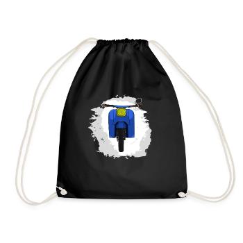 Schwalbe KR51 / Schwalbenfahrer / Ostalgie / Mofa - Turnbeutel - Schwarz - Vorne