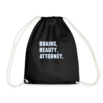Brains Beauty Future Attorney For A Law Student - Sac de sport léger - noir - Devant