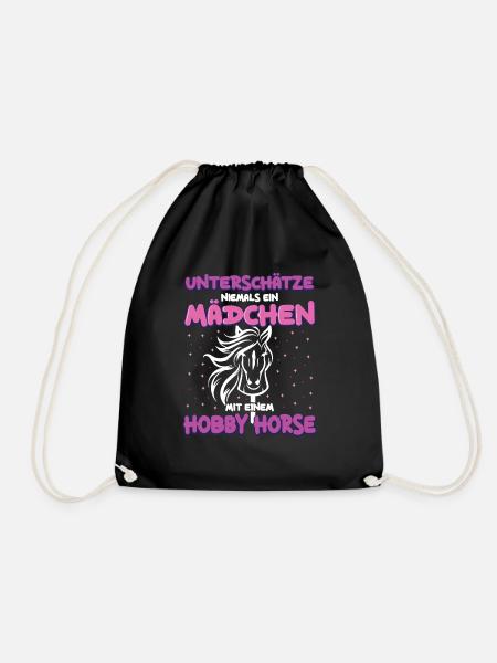 Hobby Horse Hobby Horsing Steckenpferd - Turnbeutel - Schwarz