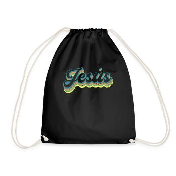 Jesus Religion God Faith Gift Spanish - Drawstring Bag - black - Front
