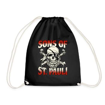 Fils de St. Pauli Hamburg Fanartikel St. Pauli - Sac de sport léger - noir - Devant