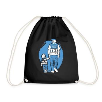 Police Papa Son Partner Look - Drawstring Bag - black - Front