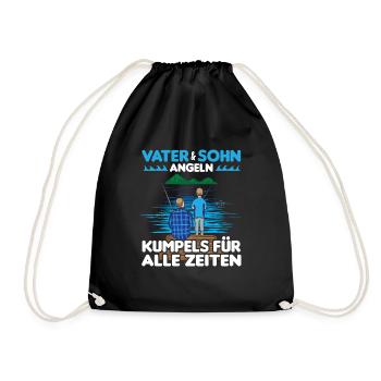 Fishing Father Son Partner Look - Drawstring Bag - black - Front