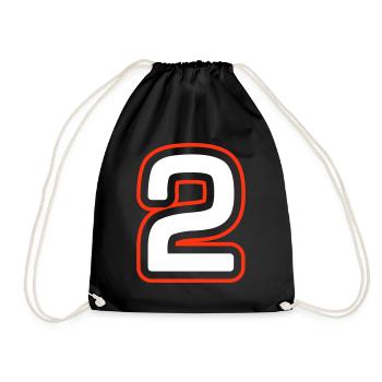 2 Number symbol - Drawstring Bag - black - Front