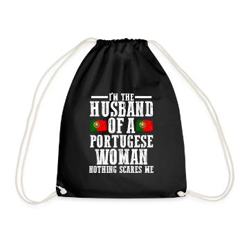 Portugal Mari Femme portugaise - Sac de sport léger - noir - Devant