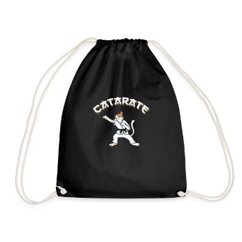 Art martial amusant pour les amateurs de karaté - Sac de sport léger - noir - Devant