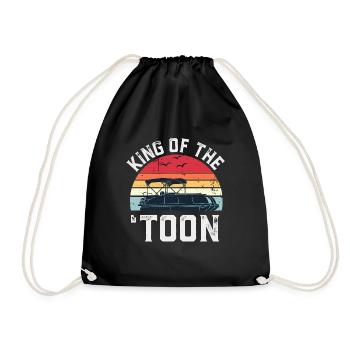 Ponton Roi du 'Toon Boating Gift for Boat - Sac de sport léger - noir - Devant