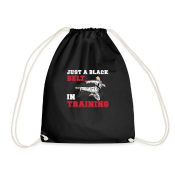 Karaté de sports de combat pour une ceinture noire - Sac de sport léger - noir - Devant