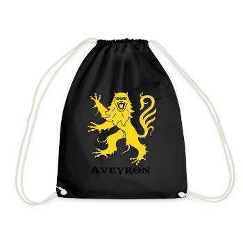 aveyron blason Rouergue. - Sac de sport léger - noir - Devant