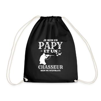 Je Suis Un Papa Et Un Chasseur - Sac de sport léger - noir - Devant