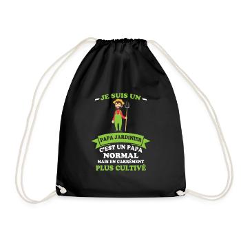 Je Suis Un Papa Jardinier C'est Un Papa Normal - Sac de sport léger - noir - Devant