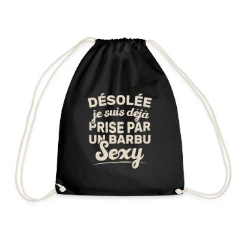 Désolée je suis déjà prise par un barbu sexy - Sac de sport léger - noir - Devant