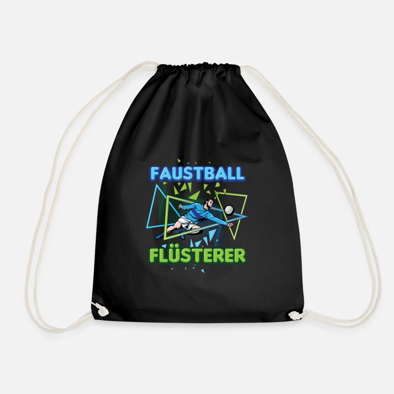 Faustball Flüsterer Rückschlagspiel Faustballer - Turnbeutel - Schwarz