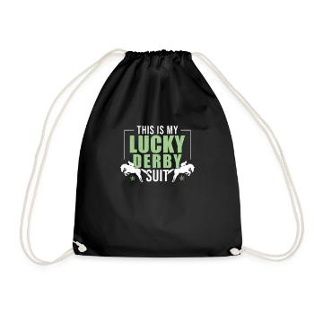 This Is My Lucky Funny Derby Day Lover Horse - Drawstring Bag - black - Front
