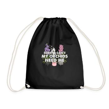 Sorry I Can't My Plants Need Me For An Orchid - Sac de sport léger - noir - Devant