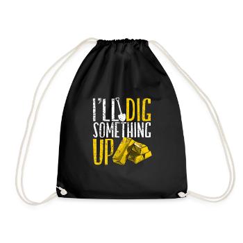 Gold Flooding Gold Mining - Drawstring Bag - black - Front