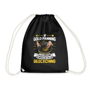 Gold Flooding Gold Mining - Drawstring Bag - black - Front