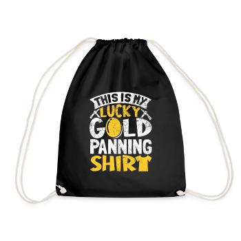 Gold Flooding Gold Mining - Drawstring Bag - black - Front