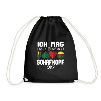 J’aime juste Schafkopf ok Bayern Watten - Sac de sport léger - noir - Devant