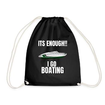 Boot Regatta . Motorboot Motoryacht . Yacht Segeln - Turnbeutel - Schwarz - Vorne