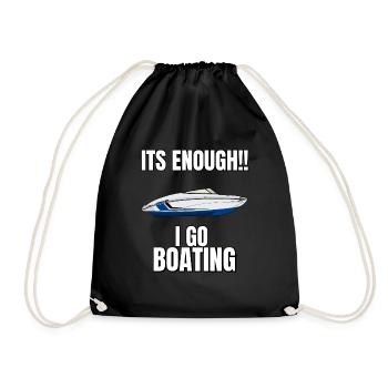 Boot Regatta . Motorboot Motoryacht . Yacht Segeln - Turnbeutel - Schwarz - Vorne