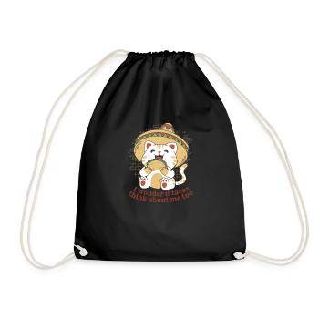 Les tacos pensent aussi à moi la cuisine mexicaine - Sac de sport léger - noir - Devant