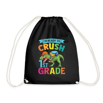 Ready Crush T-Rex Dinosaures de 1ère Classe - Sac de sport léger - noir - Devant