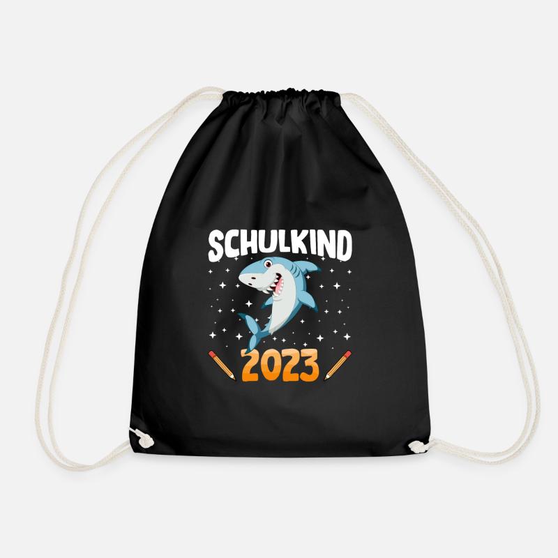 Hai Schulkind 2023 - Turnbeutel - Schwarz