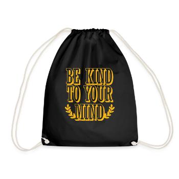 Soyez gentil avec votre âme spirituelle - Sac de sport léger - noir - Devant