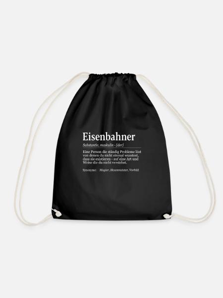 Eisenbahner Definition Duden Schaffner - Turnbeutel - Schwarz
