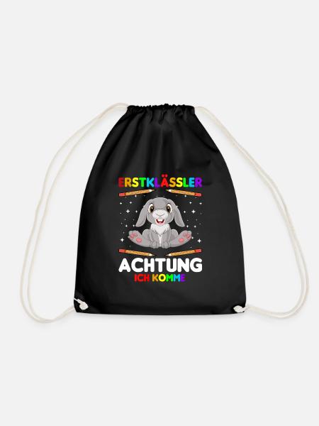 Erstklässler Achtung ich komme - Turnbeutel - Schwarz