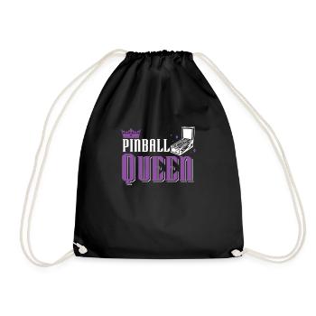 Funny Arcade Gaming For A Pinhead Pinball Lover - Drawstring Bag - black - Front
