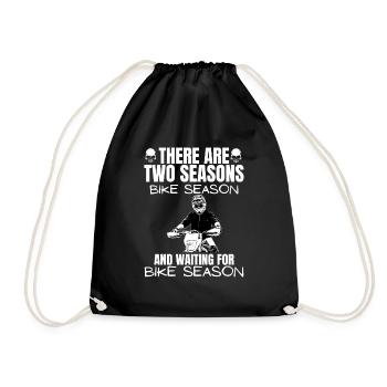 Motorcycle Lifestyle / Motorcycle / Motorcycles biker - Drawstring Bag - black - Front