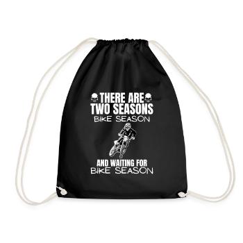 Motorcycle Lifestyle / Motorcycle / Motorcycles biker - Drawstring Bag - black - Front