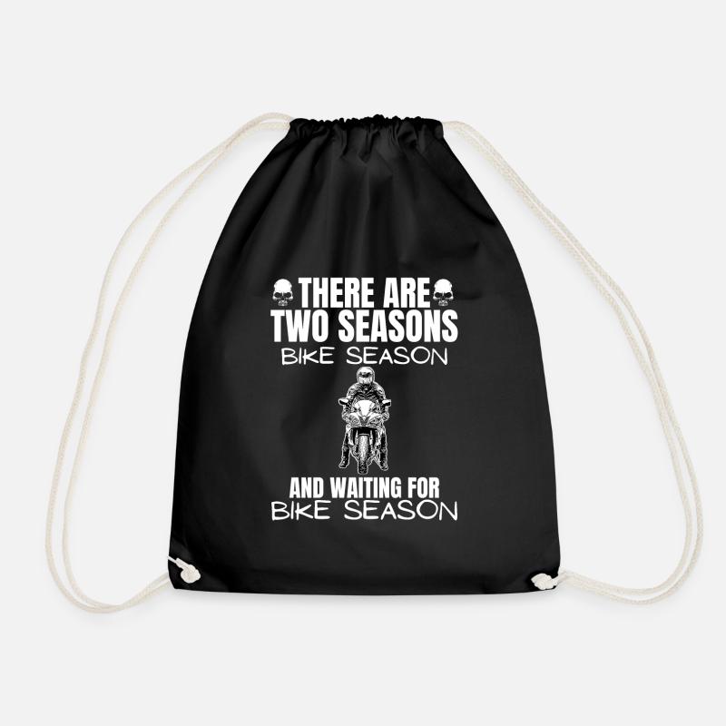 Motorcycle Lifestyle / Motorcycle / Motorcycles biker - Drawstring Bag - black
