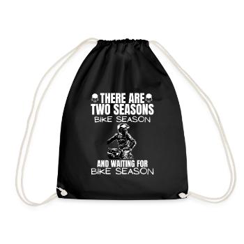 Motorcycle Lifestyle / Motorcycle / Motorcycles biker - Drawstring Bag - black - Front