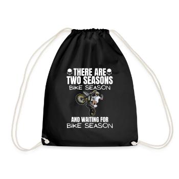 Motorcycle Lifestyle / Motorcycle / Motorcycles biker - Drawstring Bag - black - Front