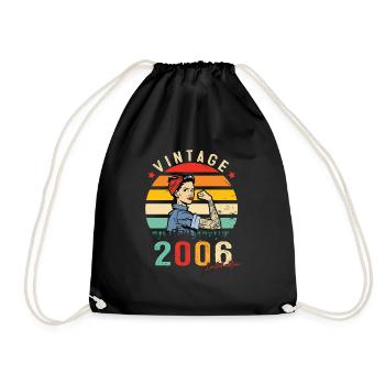 2006 Vintage Édition limitée Cadeau Femmes - Sac de sport léger - noir - Devant