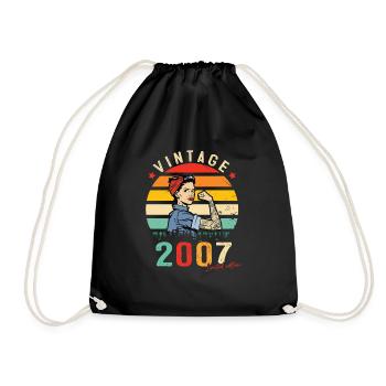 2007 Vintage Édition limitée Cadeau Femmes - Sac de sport léger - noir - Devant