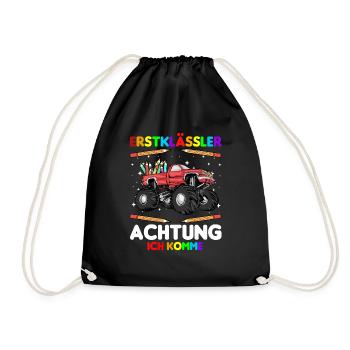 Erstklässler Achtung ich komme - Turnbeutel - Schwarz - Vorne