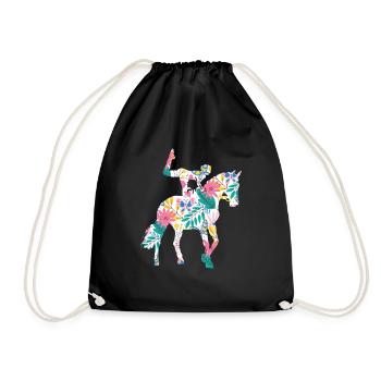 Voûte Volti Voûte Chevaux Chevaux Filles - Sac de sport léger - noir - Devant