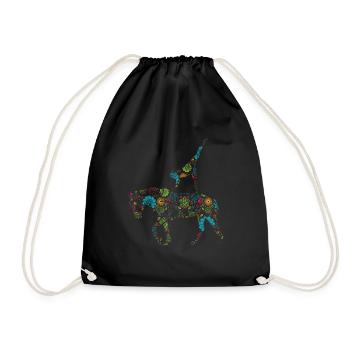 Voûte Volti Voûte Chevaux Chevaux Filles - Sac de sport léger - noir - Devant